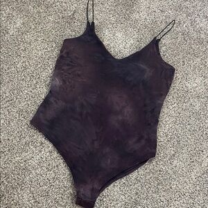 ⭐️ 3/$20 gaze purple space dye body suit small